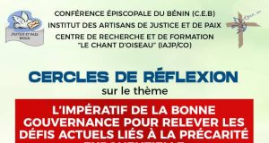 Cercles de réflexion porté sur le thème du trimestre « L’impératif de la bonne gouvernance pour relever les défis actuels liés à la précarité exponentielle. »